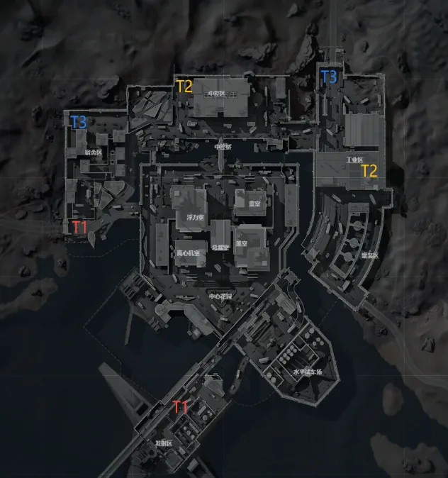 航天基地出生点位示意图